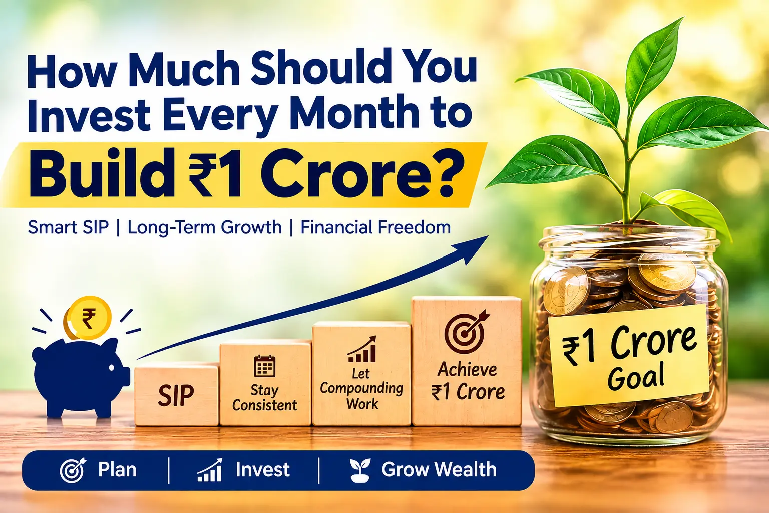 How Much Should You Invest Every Month to Build ₹1 Crore?